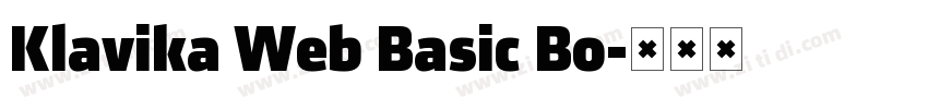 Klavika Web Basic Bo字体转换